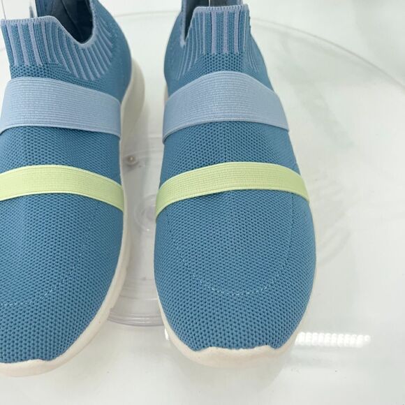 QVC Spenco Women's Karma Stretch Shoe Size 7 D Slip On Knit Blue Sneaker Shoes - Picture 6 of 15